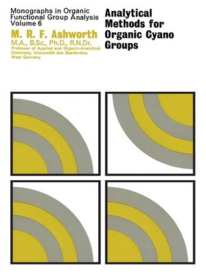 cover image of Analytical Methods for Organic Cyano Groups